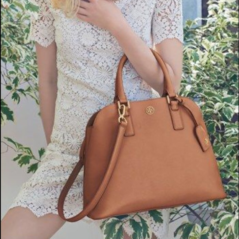 Tory Burch open dome Robinson purse